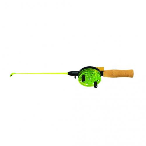 Ice rod with integrated reel