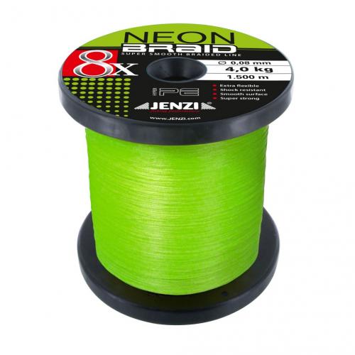 Neon-Braid 8x green 1500m 0,08