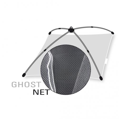 Ghost/Monofil Seine-net 1x1m, approx. 6mm mesh