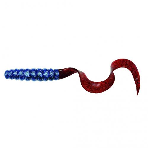 Twister -tail Farbe Blau-Rot/Glitter Größe 25 cm